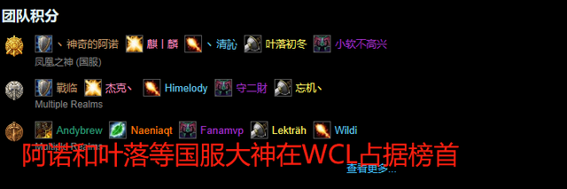 wcl国服数据_永恒之塔国服45捏人数据_魔兽wcl榜 国服