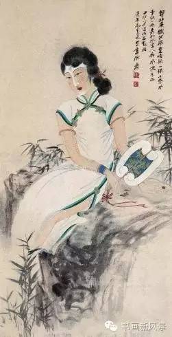 张大千_百年巨匠张大千试频_胡子画美女张大千